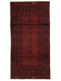  96X194 Medaillon Klein Afghan Fine Teppich Wolle, Carpetvista