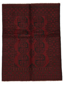 145X194 Afghan Fine Rug Oriental Black (Wool, Afghanistan) Carpetvista