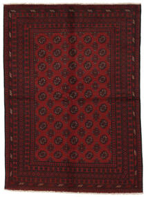  Afghan Fine Rug 169X234 Wool Black/Dark Red Carpetvista