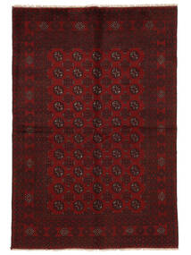 157X230 Alfombra Oriental Afghan Fine Negro/Rojo Oscuro (Lana, Afganistán) Carpetvista