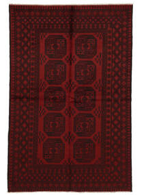 157X241 Tapete Oriental Afegão Fine Preto/Vermelho Escuro (Lã, Afeganistão) Carpetvista