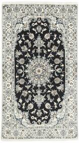 絨毯 オリエンタル ナイン 118X216 ブラック/グリーン (ウール, ペルシャ/イラン)