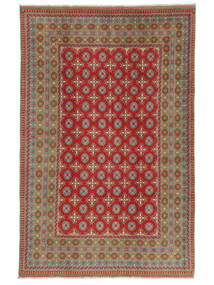  Afghan Fine Colour Teppich 195X295 Braun/Dunkelrot Carpetvista