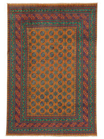  198X289 Μενταγιόν Afghan Fine Colour Χαλι Μαλλί, Carpetvista
