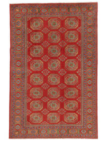  197X306 Afghan Fine Colour Rug Dark Red/Brown Afghanistan Carpetvista
