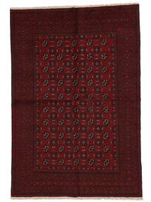 Tappeto Afghan Fine 162X240 Nero/Rosso Scuro (Lana, Afghanistan)