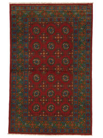  Afghan Fine Colour Teppich 96X152 Schwarz/Dunkelrot Carpetvista