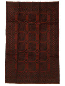 190X293 Afghan Fine Rug Oriental Black (Wool, Afghanistan) Carpetvista