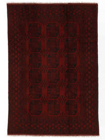 190X281 Afghan Fine Rug Oriental Black (Wool, Afghanistan) Carpetvista