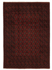 199X280 Afghan Fine Rug Oriental Black (Wool, Afghanistan) Carpetvista
