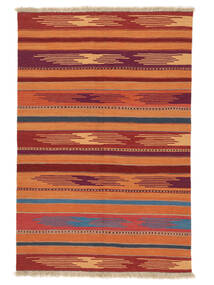 絨毯 オリエンタル キリム アフシャル 103X154 ダークレッド/茶色 (ウール, ペルシャ/イラン)