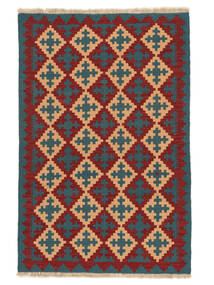  Orientalischer Kelim Ghashghai Teppich 103X155 Dunkelrot/Schwarz Wolle, Persien/Iran Carpetvista