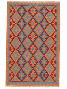 絨毯 キリム カシュガイ 122X192 ダークレッド/レッド (ウール, ペルシャ/イラン)