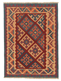  Persischer Kelim Ghashghai Teppich 123X170 Dunkelrot/Schwarz (Wolle, Persien/Iran)
