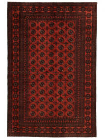 Χαλι Ανατολής Beluch 175X265 Μαύρα/Σκούρο Κόκκινο (Μαλλί, Αφγανικά)