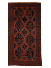  220X430 Beluch Matot Käytävämatto Matto Musta/Tummanpunainen Afganistan Carpetvista