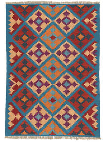 絨毯 キリム カシュガイ 127X179 ダークレッド/ダークブルー ( ペルシャ/イラン)