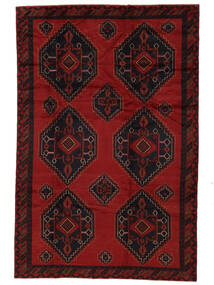 Tapete Balúchi 212X320 Preto/Vermelho Escuro (Lã, Afeganistão)