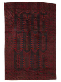 176X267 絨毯 バルーチ オリエンタル ブラック/ダークレッド (ウール, アフガニスタン) Carpetvista