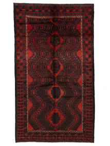 160X285 絨毯 オリエンタル バルーチ ブラック/ダークレッド (ウール, アフガニスタン) Carpetvista