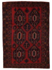  Orientalisk Beluch Matta 220X320 Svart/Mörkröd Ull, Afghanistan Carpetvista