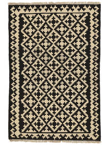  Oriental Kilim Qashqai Rug 121X179 Black/Orange Wool, Persia/Iran Carpetvista