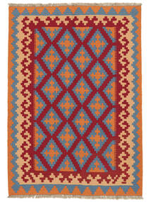 125X174 Kelim Ghashghai Teppe Orientalsk Mørk Rød/Mørk Blå (Ull, Persia/Iran) Carpetvista