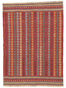 Kelim Fars Teppe 159X217 Mørk Rød/Brun Ull, Persia/Iran Carpetvista