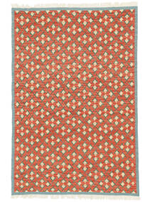 Kelim Senneh Fine Teppich 100X149 Rot/Dunkelrot Wolle, Persien/Iran Carpetvista