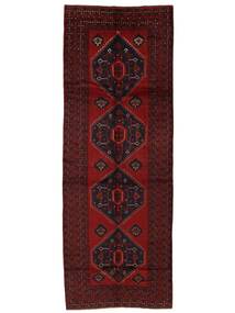 160X435 Dywan Beludż Orientalny Chodnikowy Czarny/Ciemnoczerwony (Wełna, Afganistan) Carpetvista