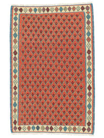  102X156 Kelim Senneh Fine Vloerkleed Donkerrood/Rood Perzië/Iran Carpetvista