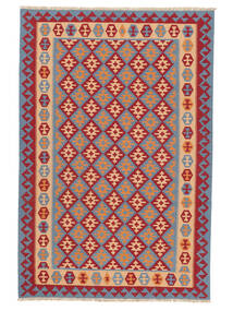  Kilim Qashqai Rug 202X306 Persian Wool Dark Red/Dark Blue Carpetvista