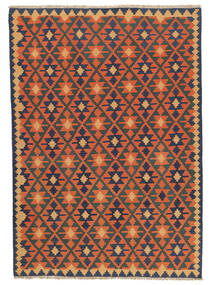 絨毯 ペルシャ キリム カシュガイ 207X292 ブラック/レッド ( ペルシャ/イラン)