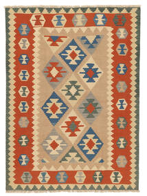 169X229 Tappeto Orientale Kilim Ghashghai Arancione/Marrone (Lana, Persia/Iran) Carpetvista