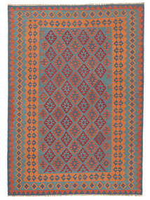 253X353 絨毯 キリム カシュガイ オリエンタル ダークレッド/ダークターコイズ 大きな (ウール, ペルシャ/イラン) Carpetvista