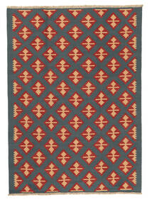  Oriental Kilim Qashqai Rug 175X242 Black/Dark Red Wool, Persia/Iran Carpetvista