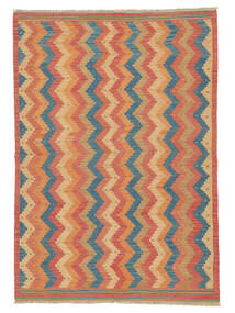 絨毯 ペルシャ キリム ファーシュ 151X215 レッド/茶色 (ウール, ペルシャ/イラン)