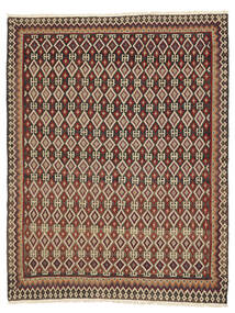 210X269 Kilim Fars Rug Oriental Black/Dark Red (Wool, Persia/Iran) Carpetvista