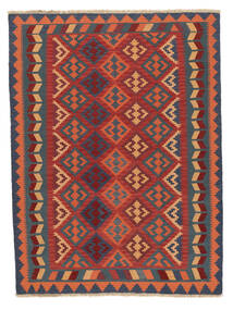 174X230 Tappeto Kilim Ghashghai Orientale Rosso Scuro/Nero (Persia/Iran) Carpetvista