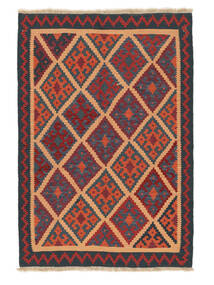 123X177 絨毯 キリム カシュガイ オリエンタル ダークレッド/ブラック (ウール, ペルシャ/イラン) Carpetvista