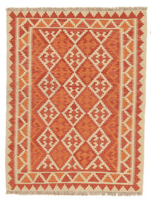 150X195 絨毯 キリム カシュガイ オリエンタル オレンジ/ダークレッド (ウール, ペルシャ/イラン) Carpetvista