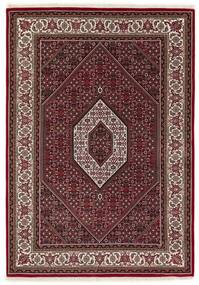 168X241 Bidjar Indisch Teppich Orientalischer Schwarz/Dunkelrot (Wolle, Indien)