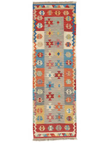 絨毯 キリム カシュガイ 94X294 廊下 カーペット オレンジ/ダークレッド (ウール, ペルシャ/イラン)