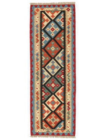  Kilim Qashqai Rug 83X241 Persian Wool Dark Grey/Dark Red Small Carpetvista