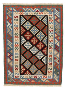 Kelim Ghashghai Matta 173X238 Mörkblå/Mörkröd Ull, Persien/Iran Carpetvista