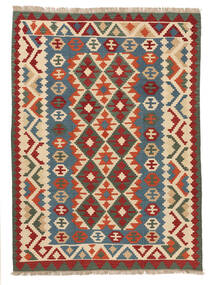  Kilim Qashqai Rug 204X292 Persian Wool Dark Red/Black Carpetvista