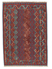  Orientalisk Kelim Ghashghai Matta 205X292 Mörkröd/Brun Ull, Persien/Iran Carpetvista