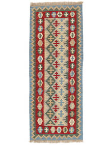 絨毯 オリエンタル キリム カシュガイ 78X204 廊下 カーペット 茶色/オレンジ ( ペルシャ/イラン)