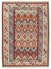  Orientalisk Kelim Ghashghai Matta 262X349 Mörkröd/Orange Stor Persien/Iran Carpetvista