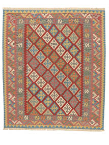 254X292 Kilim Qashqai Rug Oriental Dark Red/Orange Large (Wool, Persia/Iran) Carpetvista